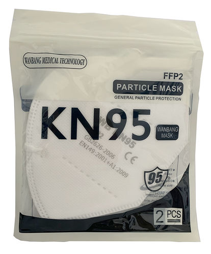 Mascarillas KN95. Pack 2 unidades. Protección FPP2